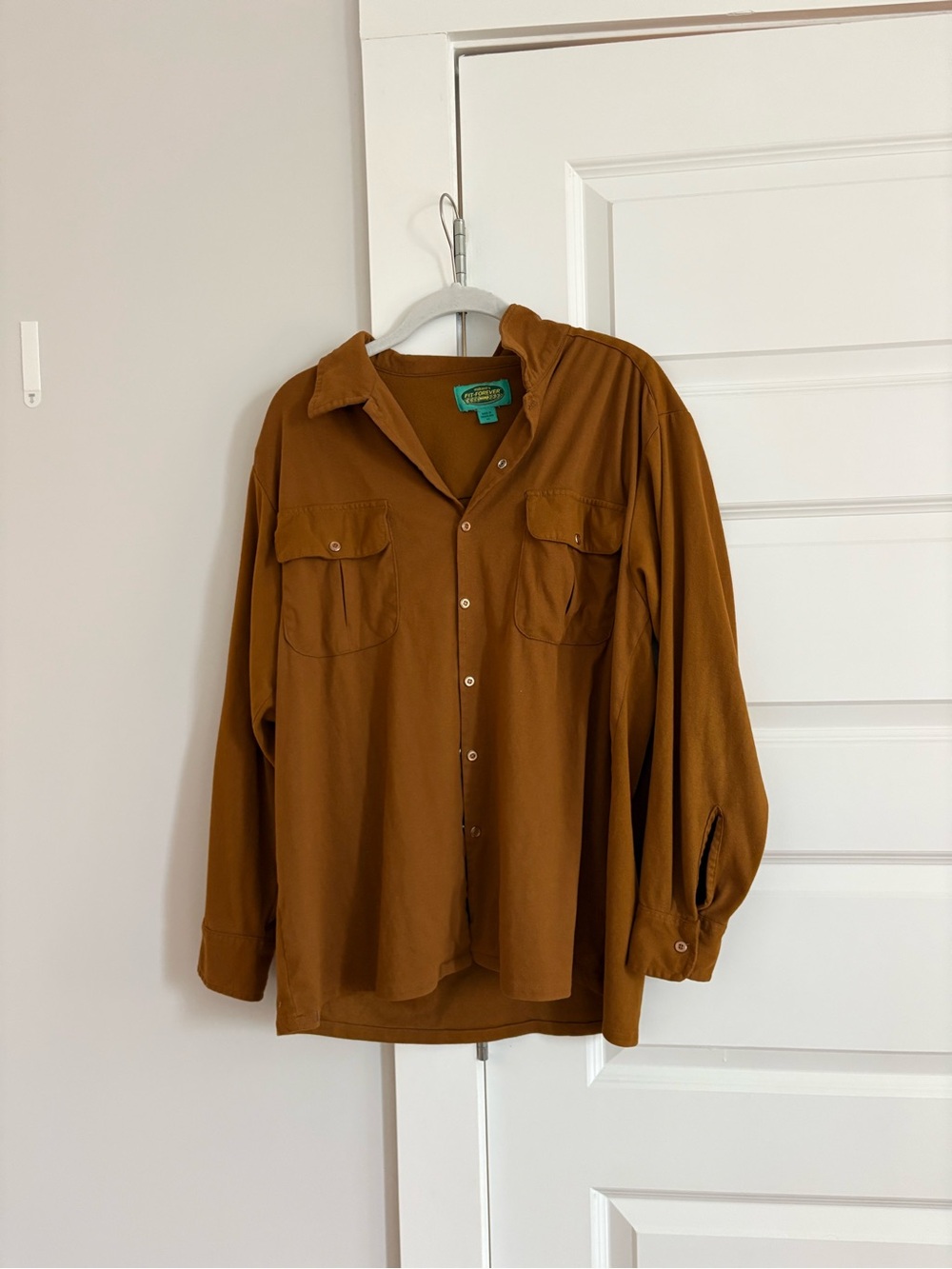 Lightweight Brown Button-Up Shirt